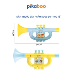 Kèn thổi cho bé Pikaboo, kèn đồ chơi có âm thanh vang, chất liệu nhựa dày dặn nhẵn mịn an toàn
