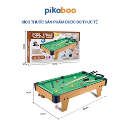 Đồ chơi thể thao bàn bi a Pikaboo mini cho bé chất cao cấp an toàn giúp bé vận động phát triển