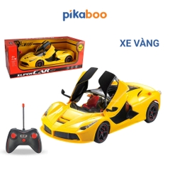 Ô tô điều khiển từ xa cao cấp Pikaboo , đồ chơi cho bé trai kiểu dáng xe đua mở cánh hiện đại