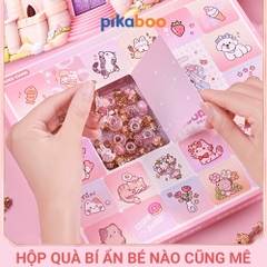 Hạt làm vòng tay Pikaboo, đồ chơi DIY cho bé tự sáng tạo hạt xâu vòng thành kiểu dáng yêu thích