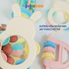 Đồ chơi túi xúc xắc, lục lạc 8 chi tiết cho bé cao cấp Pikaboo, chất liệu nhựa an toàn cho bé