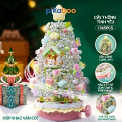 Đồ chơi lắp ráp xếp hình Hộp nhạc cây Thông Noel Pikaboo