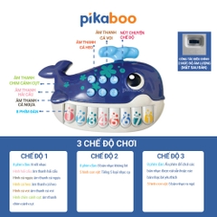 Đàn piano cho bé Pikaboo cao cấp, âm thanh chất lượng, đèn led sáng nhấp nháy, nhiều chế độ