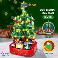 Đồ chơi lắp ráp xếp hình Hộp nhạc cây Thông Noel Pikaboo