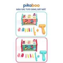 Đồ chơi cho bé đập chuột kết hợp câu cá Pikaboo rèn luyện nhanh tay tinh mắt chất liệu an toàn