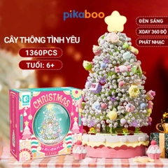 Đồ chơi lắp ráp xếp hình Hộp nhạc cây Thông Noel Pikaboo