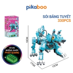 Đồ chơi xếp hình theo chủ đề có miếng ghép phát sáng Pikaboo, dễ tạo kiểu cho bé thỏa sức sáng