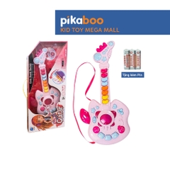 Đồ chơi đàn ghi ta điện tử có nhạc cho bé Pikaboo phím đàn và nút âm thanh sống động vui nhộn cho bé