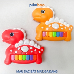 Đồ chơi đàn piano khủng long cao cấp Pikaboo, âm thanh vui nhộn, chất liệu nhựa an toàn cho bé