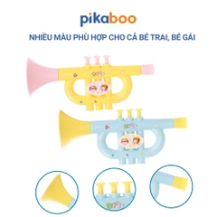 Kèn thổi cho bé Pikaboo, kèn đồ chơi có âm thanh vang, chất liệu nhựa dày dặn nhẵn mịn an toàn
