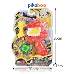 Đồ chơi con quay vô cực đại chiến Pikaboo, chất liệu nhựa kết hợp kim loại cao cấp an toàn bền đẹp