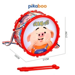 Đồ chơi trung thu bộ trống kèn Pikaboo có mẫu kèm xúc xắc và kèn, chất liệu nhựa an toàn cho trẻ