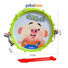 Đồ chơi trung thu bộ trống kèn Pikaboo có mẫu kèm xúc xắc và kèn, chất liệu nhựa an toàn cho trẻ