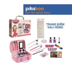 Vali trang điểm và làm nail bé gái