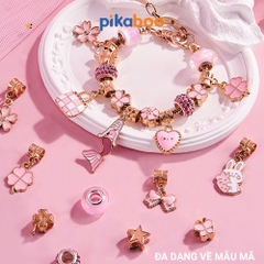 Hạt làm vòng tay Pikaboo, đồ chơi DIY cho bé tự sáng tạo hạt xâu vòng thành kiểu dáng yêu thích