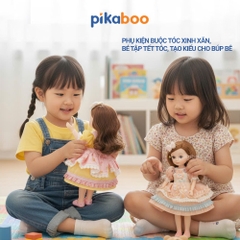 Đồ chơi búp bê cho bé gái Pikaboo, gồm nhiều phân loại bé lựa chọn, chất liệu an toàn