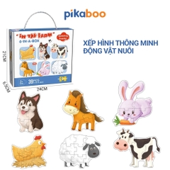 Tranh ghép hình cho bé Pikaboo, giúp con phát triển sớm năng lực quan sát và tư duy sáng tạo