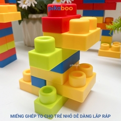 Đồ chơi xếp hình khối quả trứng Pikaboo, chất liệu nhựa dẻo cao cấp an toàn giúp bé phát triển sớm