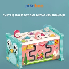 Đồ chơi cho bé đập chuột kết hợp câu cá Pikaboo rèn luyện nhanh tay tinh mắt chất liệu an toàn
