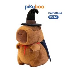 Gấu bông Capybara cao cấp Pikaboo, gấu Giáng Sinh, vải co giãn mềm mịn, bông tinh khiết