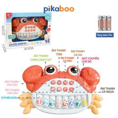 Đàn piano cho bé Pikaboo cao cấp, âm thanh chất lượng, đèn led sáng nhấp nháy, nhiều chế độ