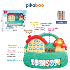 Đàn piano cho bé Pikaboo cao cấp, âm thanh chất lượng, đèn led sáng nhấp nháy, nhiều chế độ