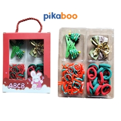 Cặp tóc, dây buộc tóc Giáng Sinh cho bé Pikaboo, món quà Noel xinh xắn