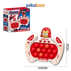 Pop it điện tử Pikaboo Đồ chơi máy chơi game bản mới bấm nút theo đèn nhạc với 4 giúp luyện phản xạ