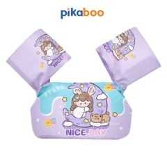 Phao bơi liền thân cho bé Pikaboo kiểu dáng đẹp, chất liệu cao cấp dai bền, hoạ tiết in hình sắc nét
