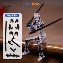 Đồ chơi lắp ráp mô hình 3D Robot Pikaboo, mô hình có khớp linh hoạt cho bé thỏa sức sáng tạo
