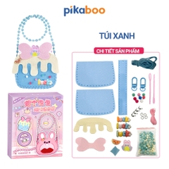 Túi xách cho bé gái Pikaboo, đồ chơi DIY giáo dục thủ công nghệ thuật tự làm túi xách đầy sáng tạo