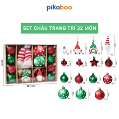 Set đồ trang trí quả châu Pikaboo cho mùa Giáng Sinh