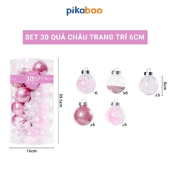 Set đồ trang trí quả châu Pikaboo cho mùa Giáng Sinh