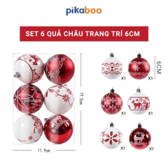 Set đồ trang trí quả châu Pikaboo cho mùa Giáng Sinh