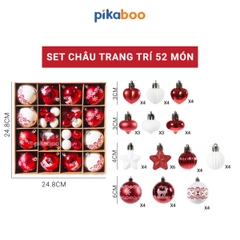 Set đồ trang trí quả châu Pikaboo cho mùa Giáng Sinh