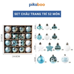 Set đồ trang trí quả châu Pikaboo cho mùa Giáng Sinh