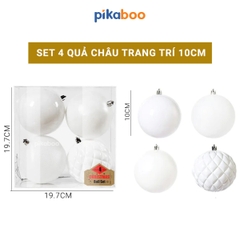 Set đồ trang trí quả châu Pikaboo cho mùa Giáng Sinh