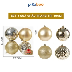 Set đồ trang trí quả châu Pikaboo cho mùa Giáng Sinh