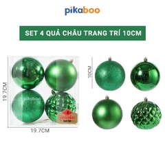 Set đồ trang trí quả châu Pikaboo cho mùa Giáng Sinh