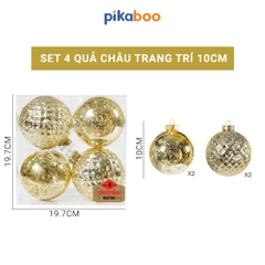 Set đồ trang trí quả châu Pikaboo cho mùa Giáng Sinh
