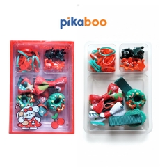 Cặp tóc, dây buộc tóc Giáng Sinh cho bé Pikaboo, món quà Noel xinh xắn