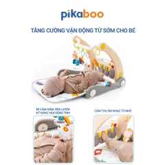 Đồ chơi thảm nhạc  2 trong 1 thảm nhạc kết hợp xe đẩy tập đi Pikaboo