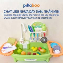 Đồ chơi rửa chén cho bé, đồ chơi nhà bếp cho bé Pikaboo, chất liệu cao cấp an toàn sinh động đẹp mắt