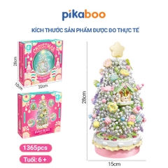 Đồ chơi lắp ráp xếp hình Hộp nhạc cây Thông Noel Pikaboo