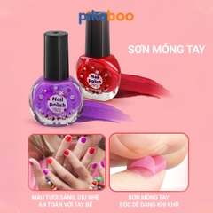 Bộ trang điểm thật cho bé gái an toàn Pikaboo chất liệu trang điểm thật, dễ dàng rửa sạch với nước