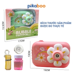 Đồ chơi máy ảnh phun bong bóng xà phòng Pikaboo, họa tiết kiểu dáng bắt mắt,chất liệu an toàn cho bé