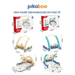 Đồ chơi thảm nhạc  2 trong 1 thảm nhạc kết hợp xe đẩy tập đi Pikaboo