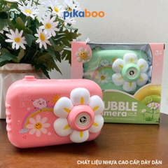 Đồ chơi máy ảnh phun bong bóng xà phòng Pikaboo, họa tiết kiểu dáng bắt mắt,chất liệu an toàn cho bé