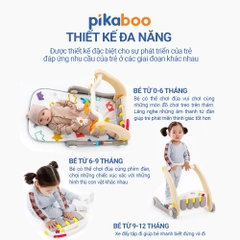 Đồ chơi thảm nhạc  2 trong 1 thảm nhạc kết hợp xe đẩy tập đi Pikaboo