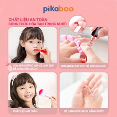 Bộ trang điểm thật cho bé gái an toàn Pikaboo chất liệu trang điểm thật, dễ dàng rửa sạch với nước